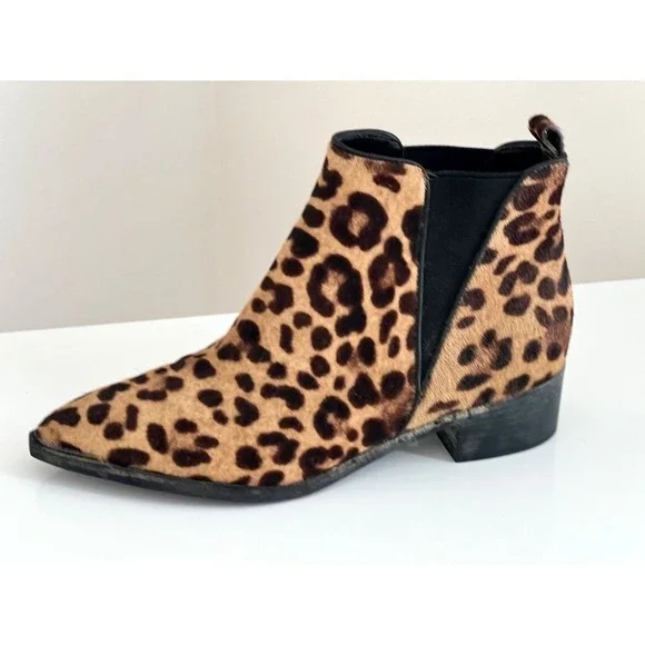 Marc Fisher‎ Mlyalely Genuine Calf Hair pointy toe block heel Bootie size 6 - Picture 6 of 12